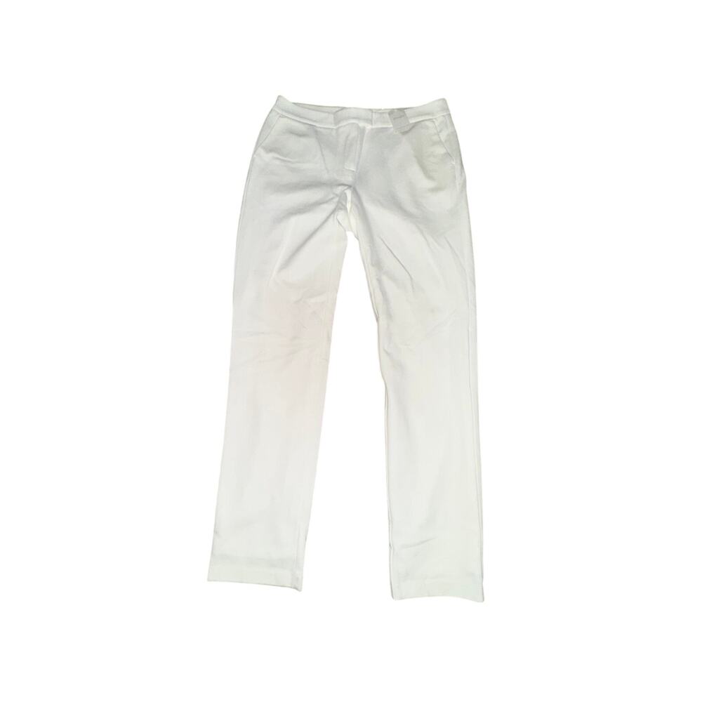 J McLaughlin Gigi Narrow Leg Pants Womens Size 10 Off White Mid Rise Pockets NWT